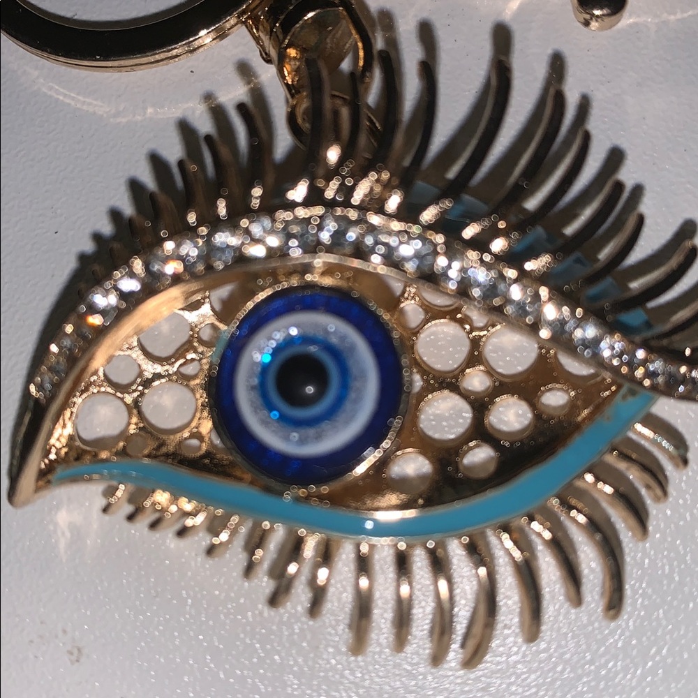 Evil eye protection purse/bag charm keychain - Picture 2 of 6